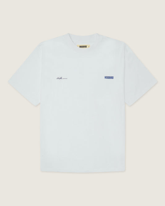 Woodbird WBBaine 8410 Tee T-Shirts White-Blue