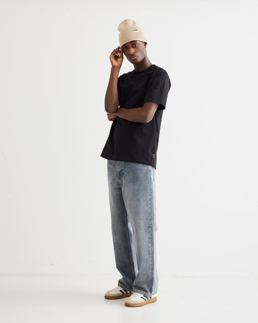 Woodbird WBBaine Base tee T-Shirts Black