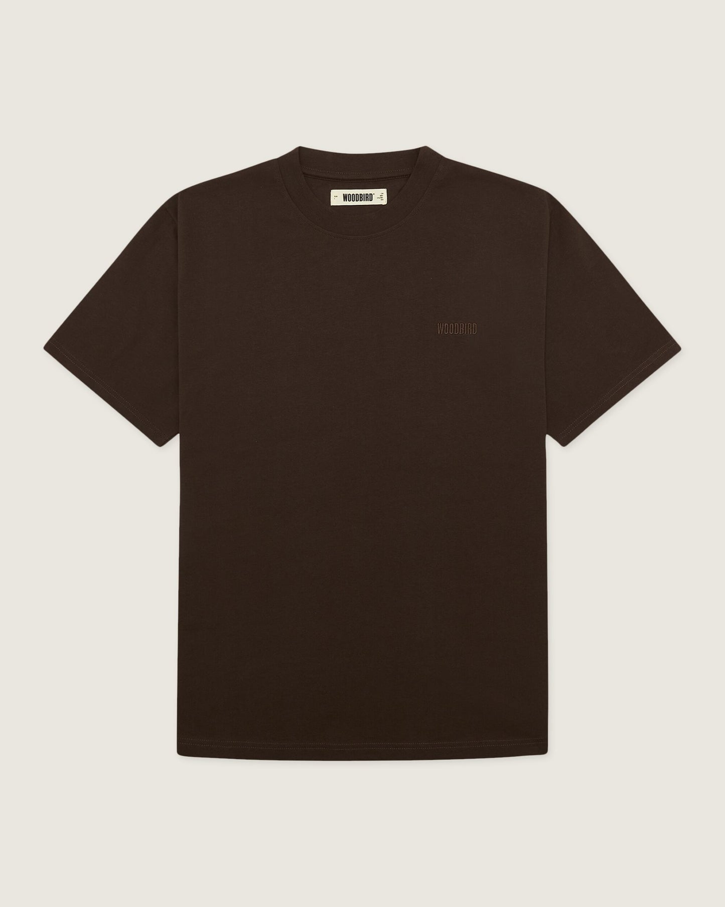 Woodbird WBBaine Base tee T-Shirts Brown