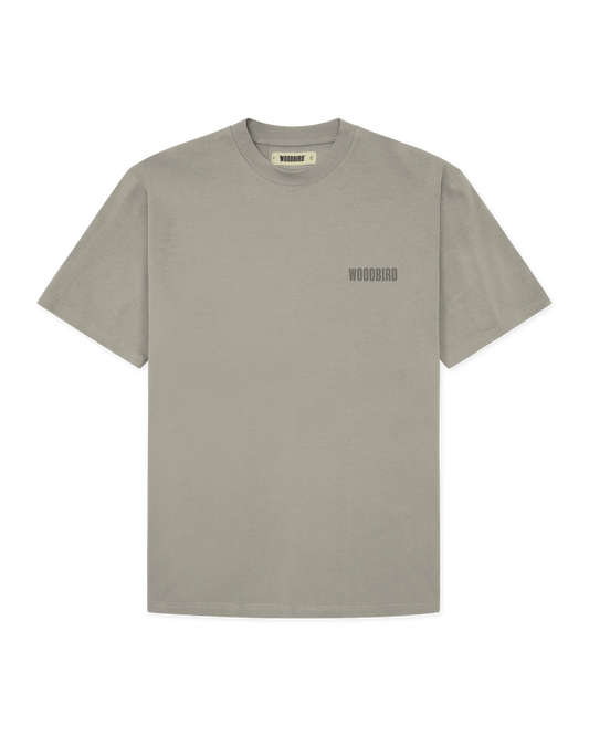 Woodbird WBBaine Base tee T-Shirts Stone