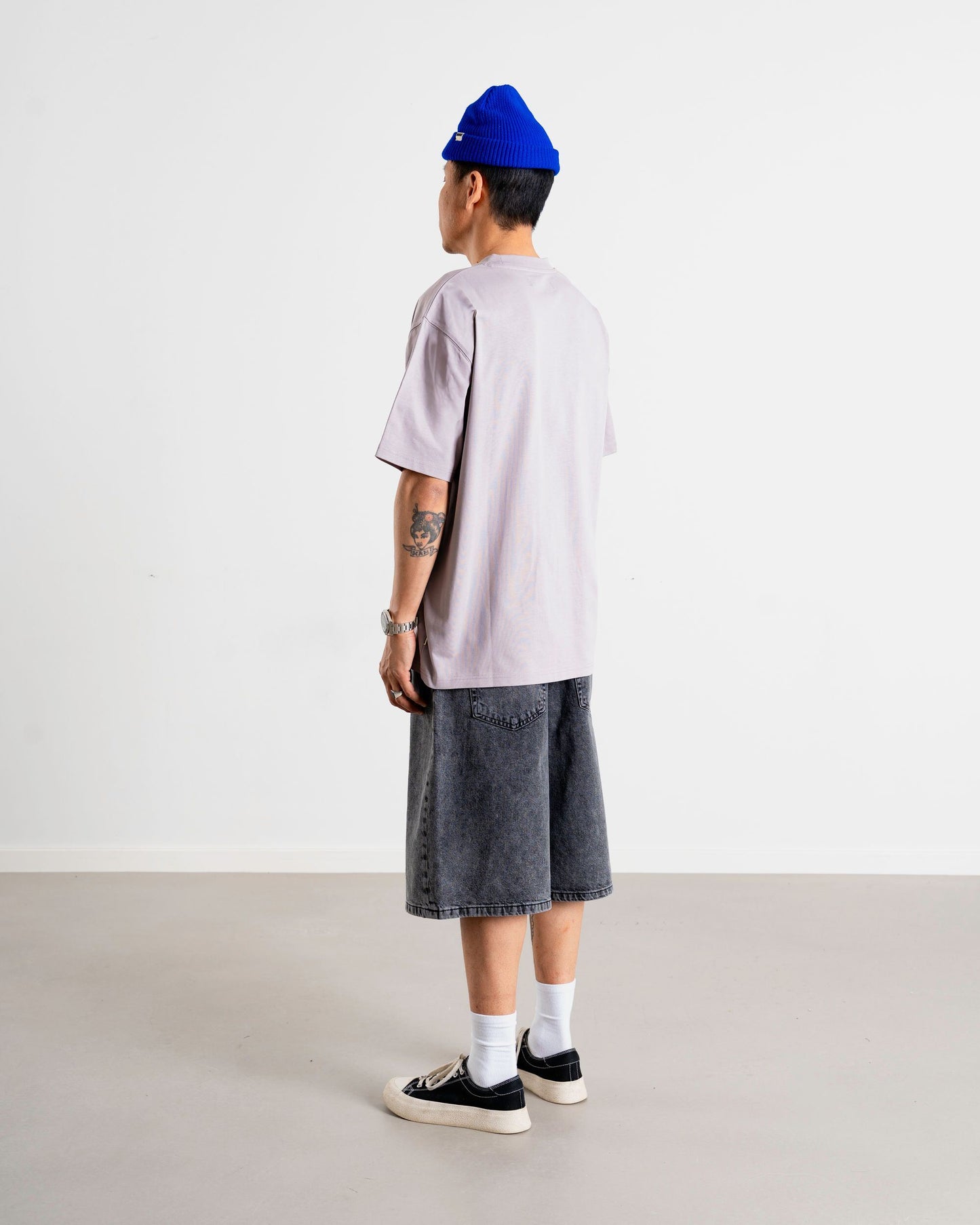 Woodbird WBBaine Catch Tee T-Shirts Grey-Purple