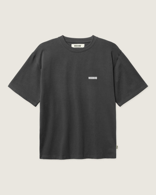 Woodbird WBBaine Founded Tee T-Shirts Asphalt