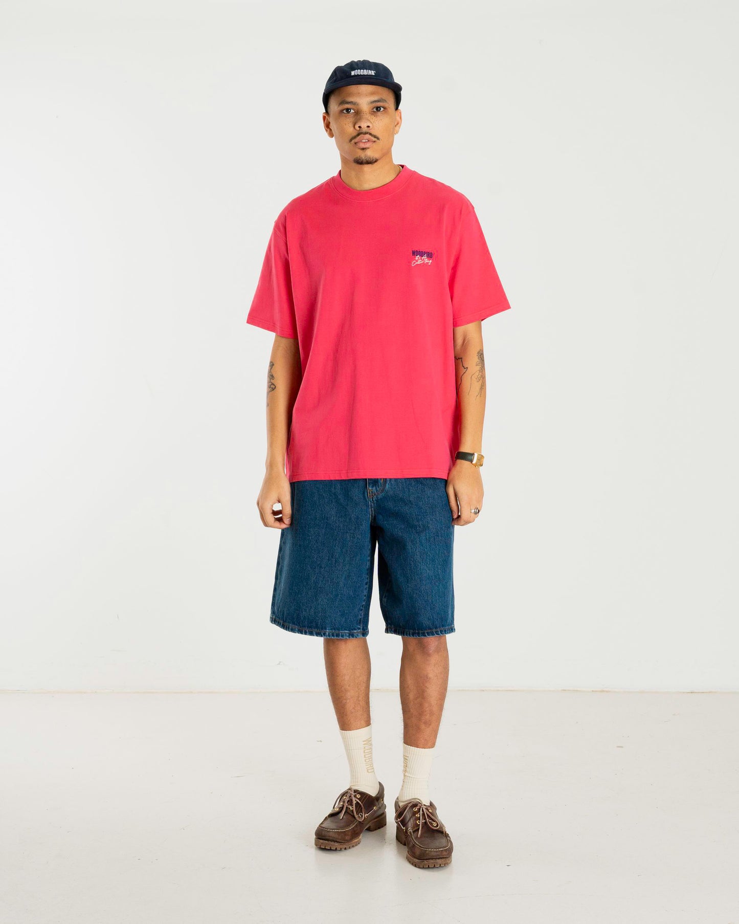 Woodbird WBBaine Ganbei Tee T-Shirts Pink