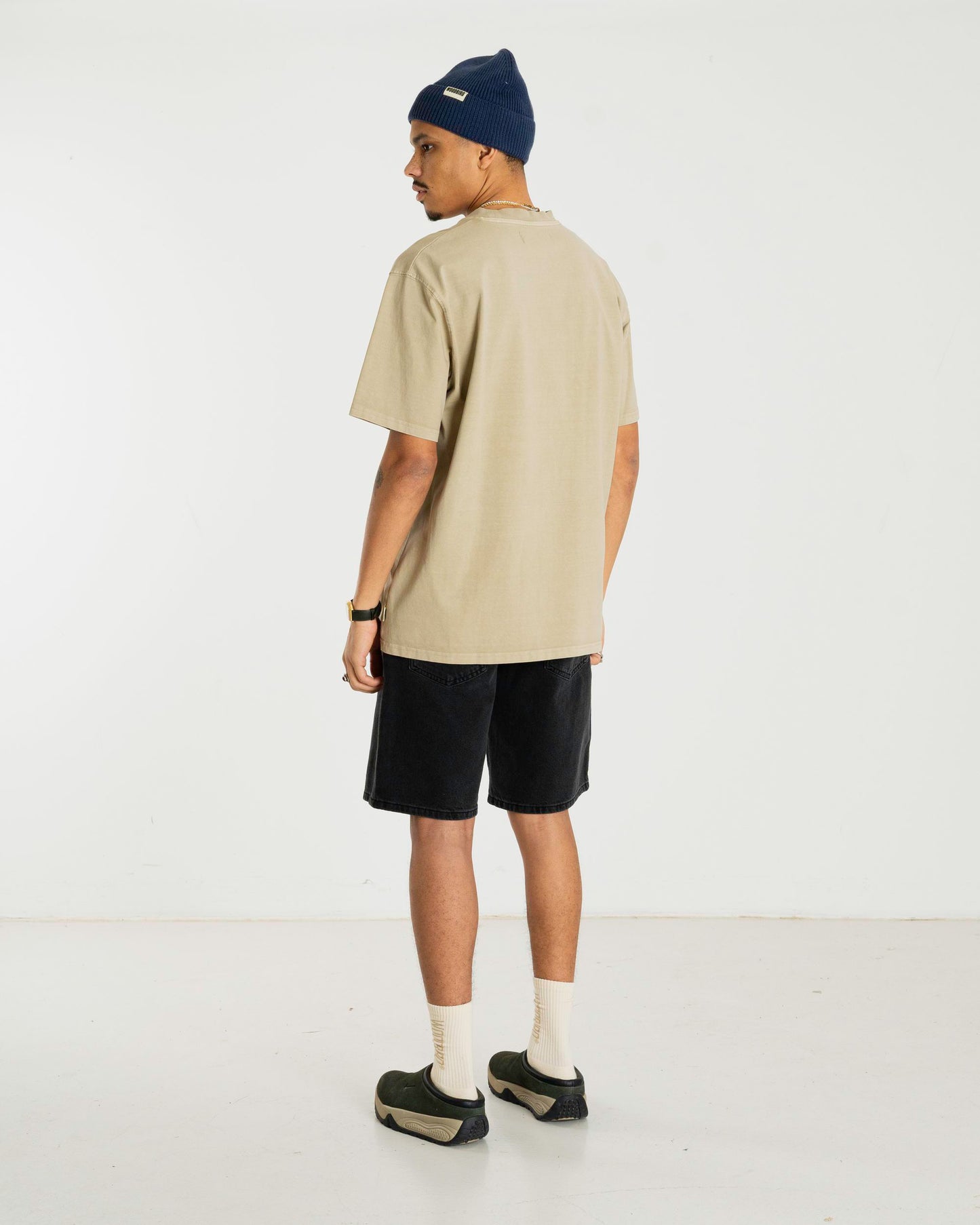 Woodbird WBBaine Washed Tee T-Shirts Light Sand