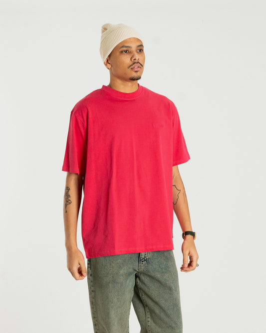 Woodbird WBBaine Washed Tee T-Shirts Pink