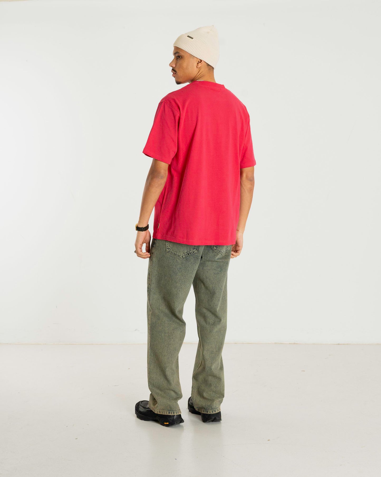 Woodbird WBBaine Washed Tee T-Shirts Pink