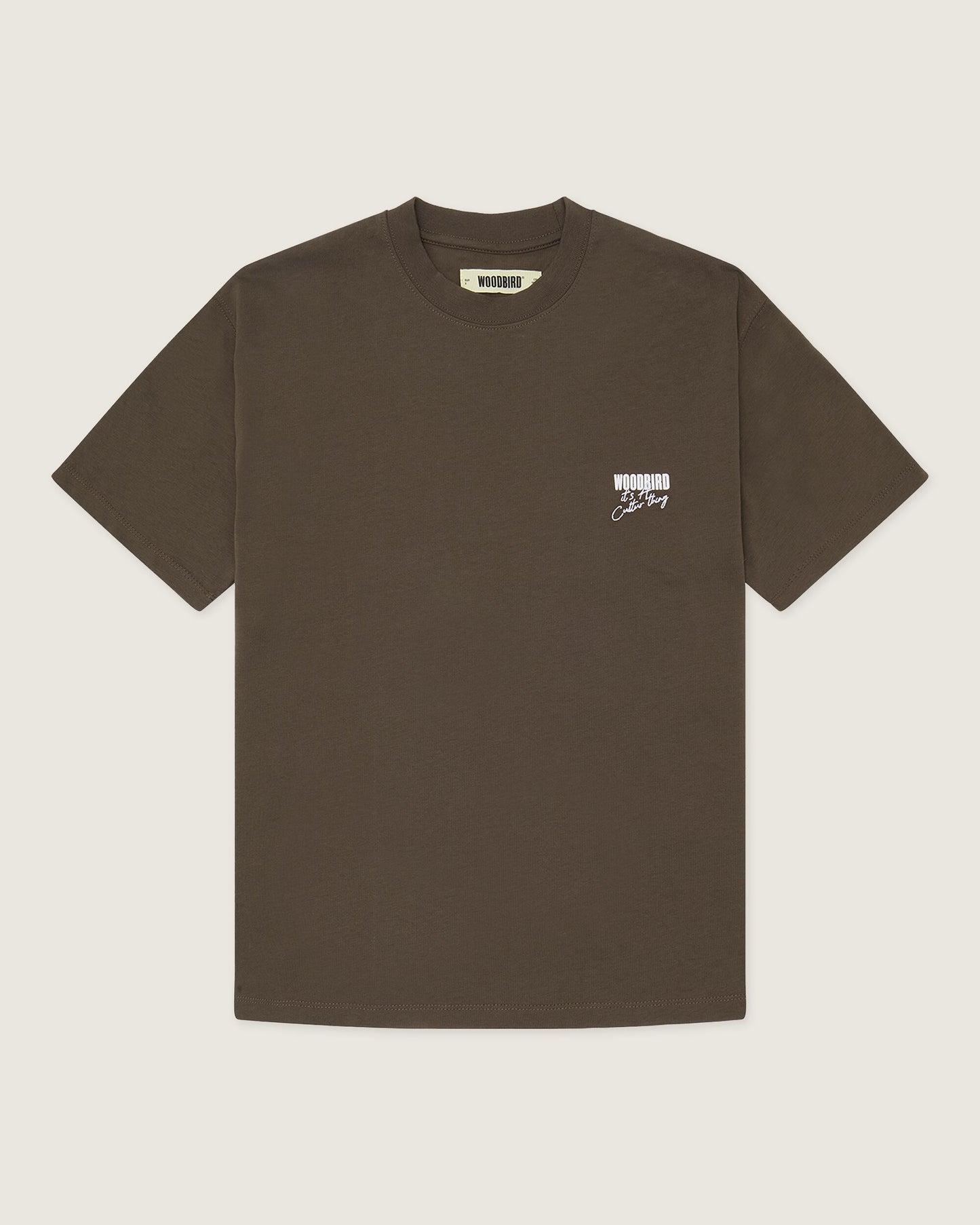 Woodbird Female WBBalo Ganbei Tee T-Shirts Brown