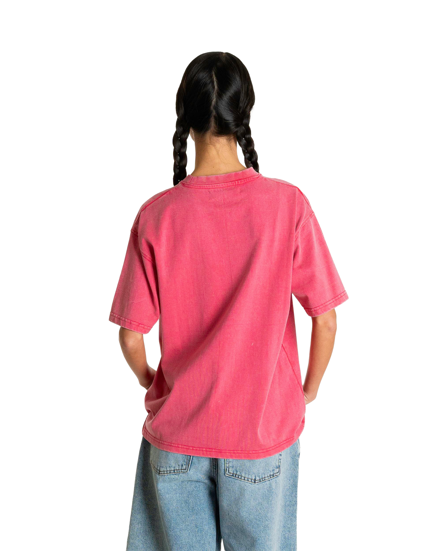 Woodbird Female WBBalo Washed Tee T-Shirts Pink