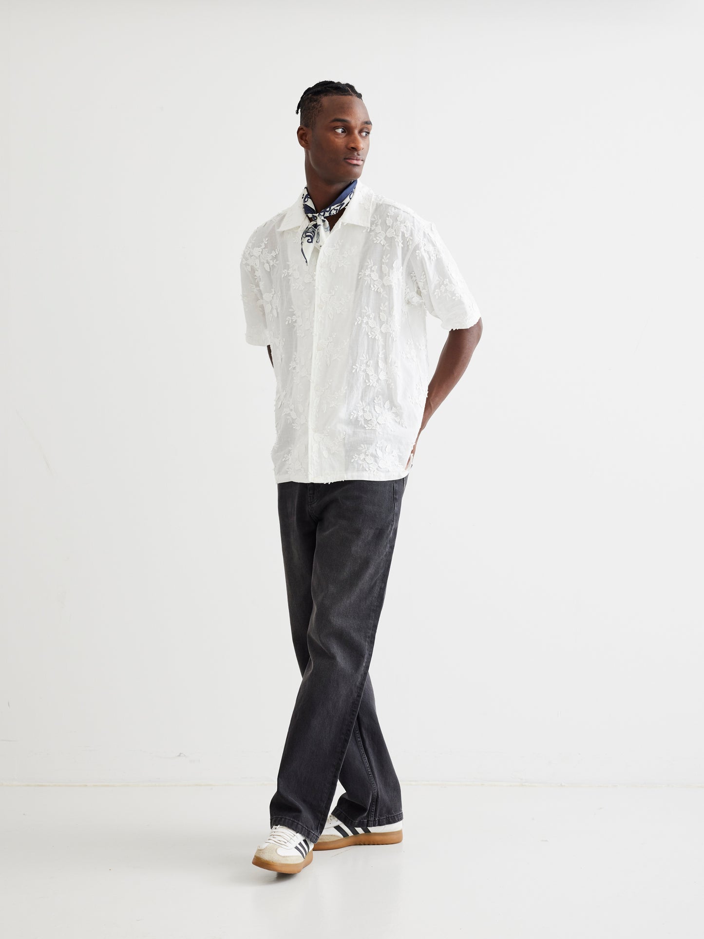 Woodbird WBBanks Flower Shirt Shirts Off White