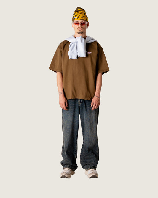 Woodbird WBBeam Pho Tee T-Shirts Dark Brown