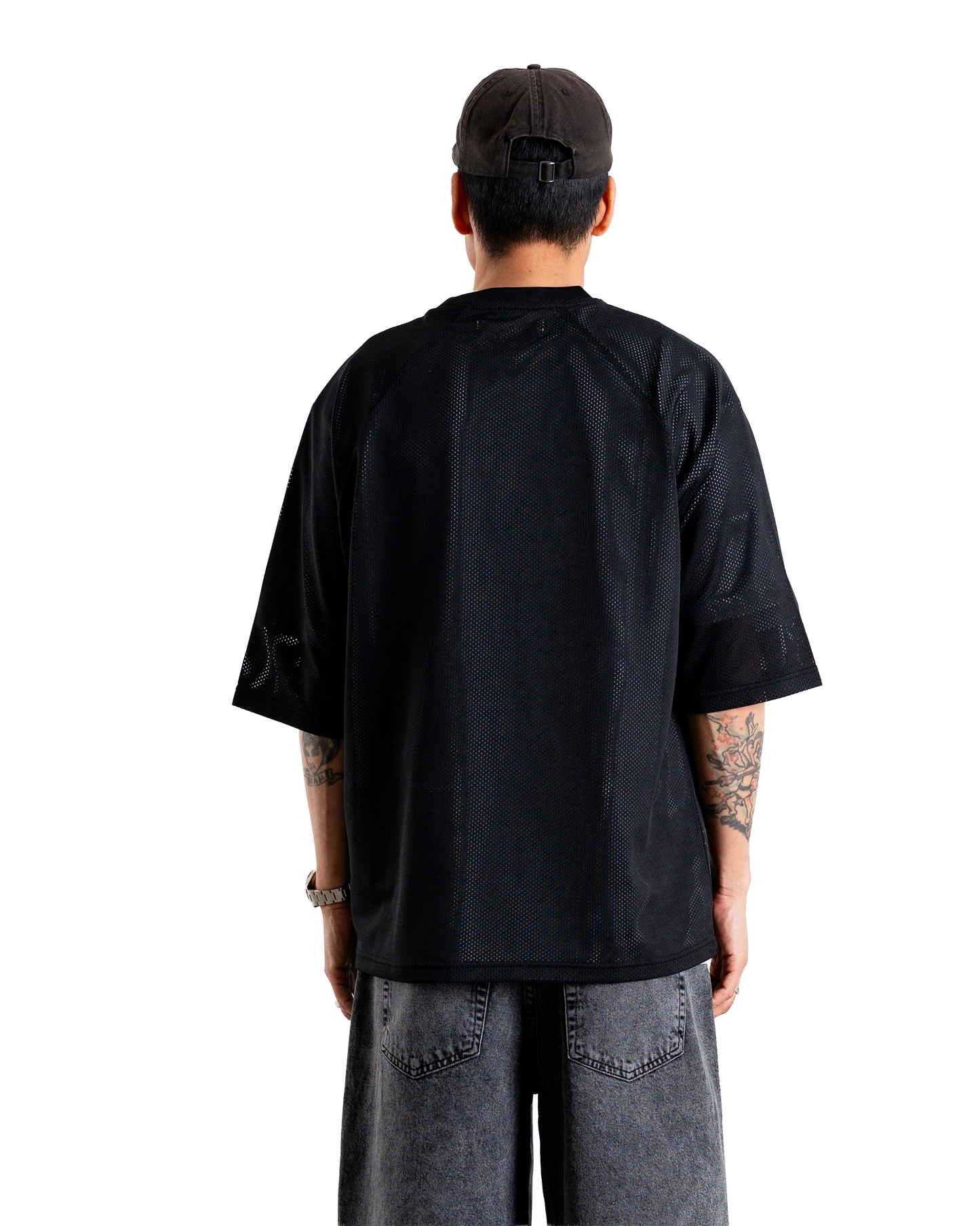 Woodbird WBBlake Mesh Tee T-Shirts Black