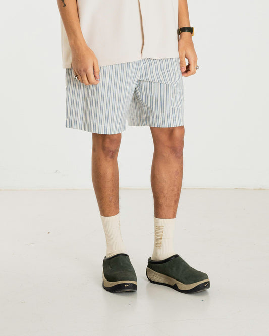 Woodbird WBBommy Stripe Shorts Shorts Light Blue