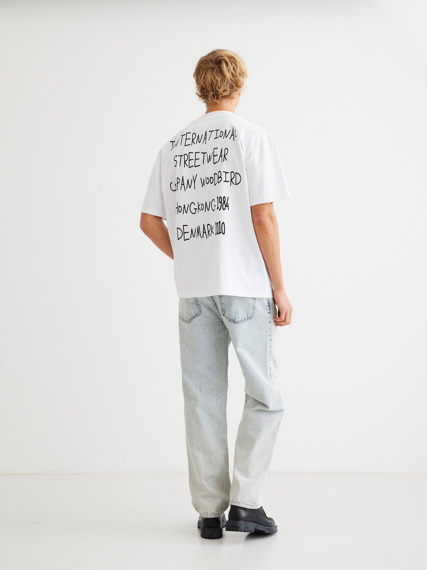 Woodbird WBBose Scribbel Tee T-Shirts White