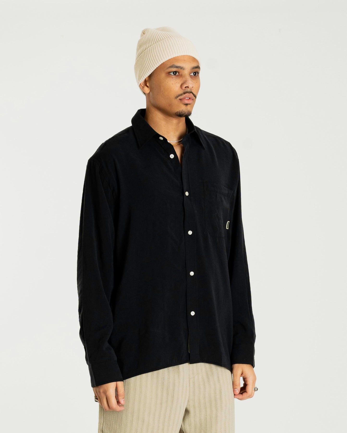 Woodbird WBBuzo Modu Shirt Shirts Black