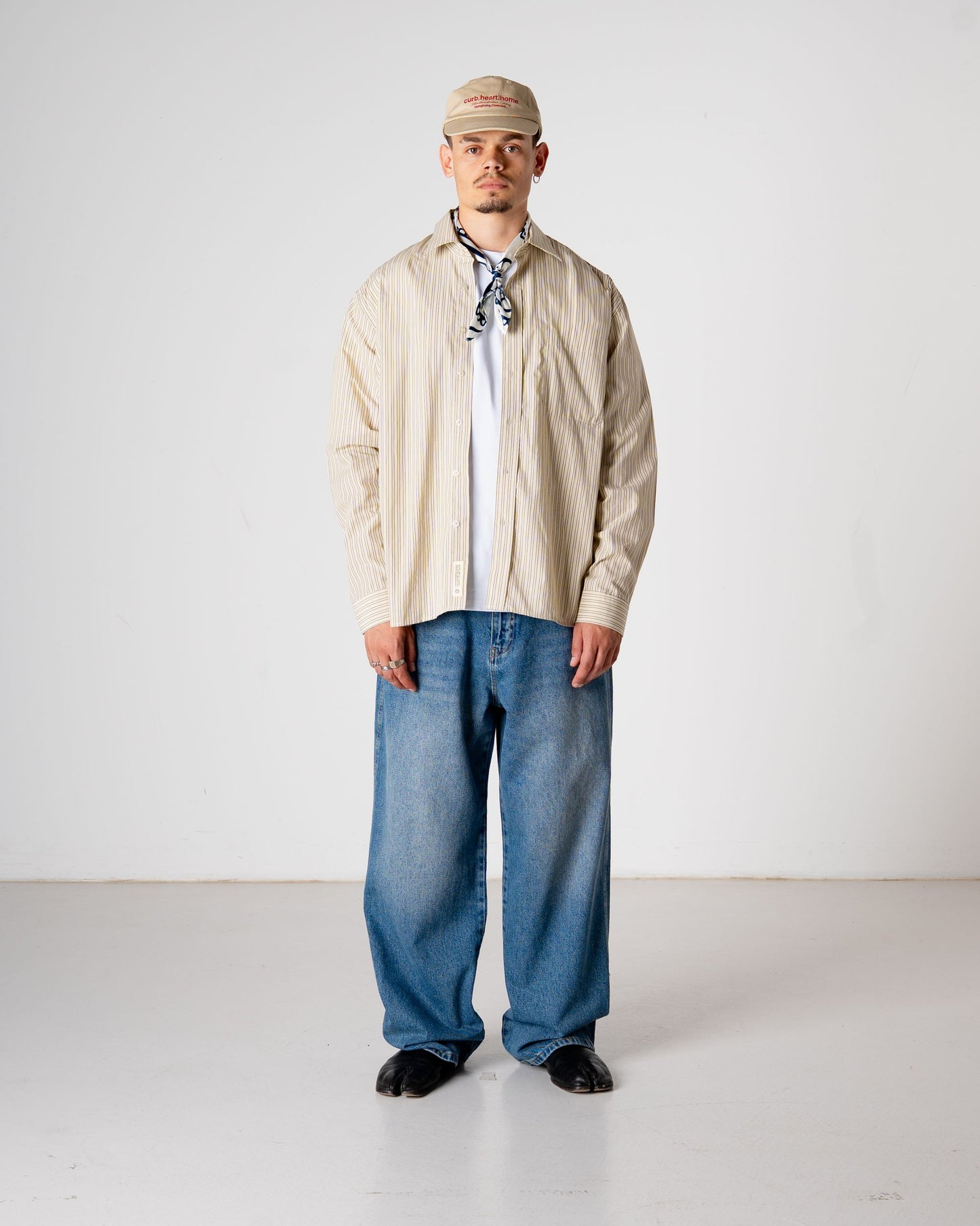 Woodbird WBBuzo Striped Shirt Shirts Yellow