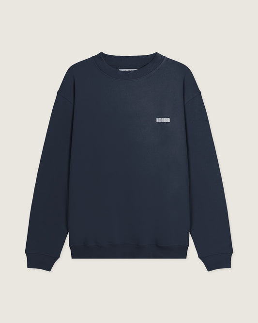 Woodbird WBCane Home Crew Sweats Dark Navy