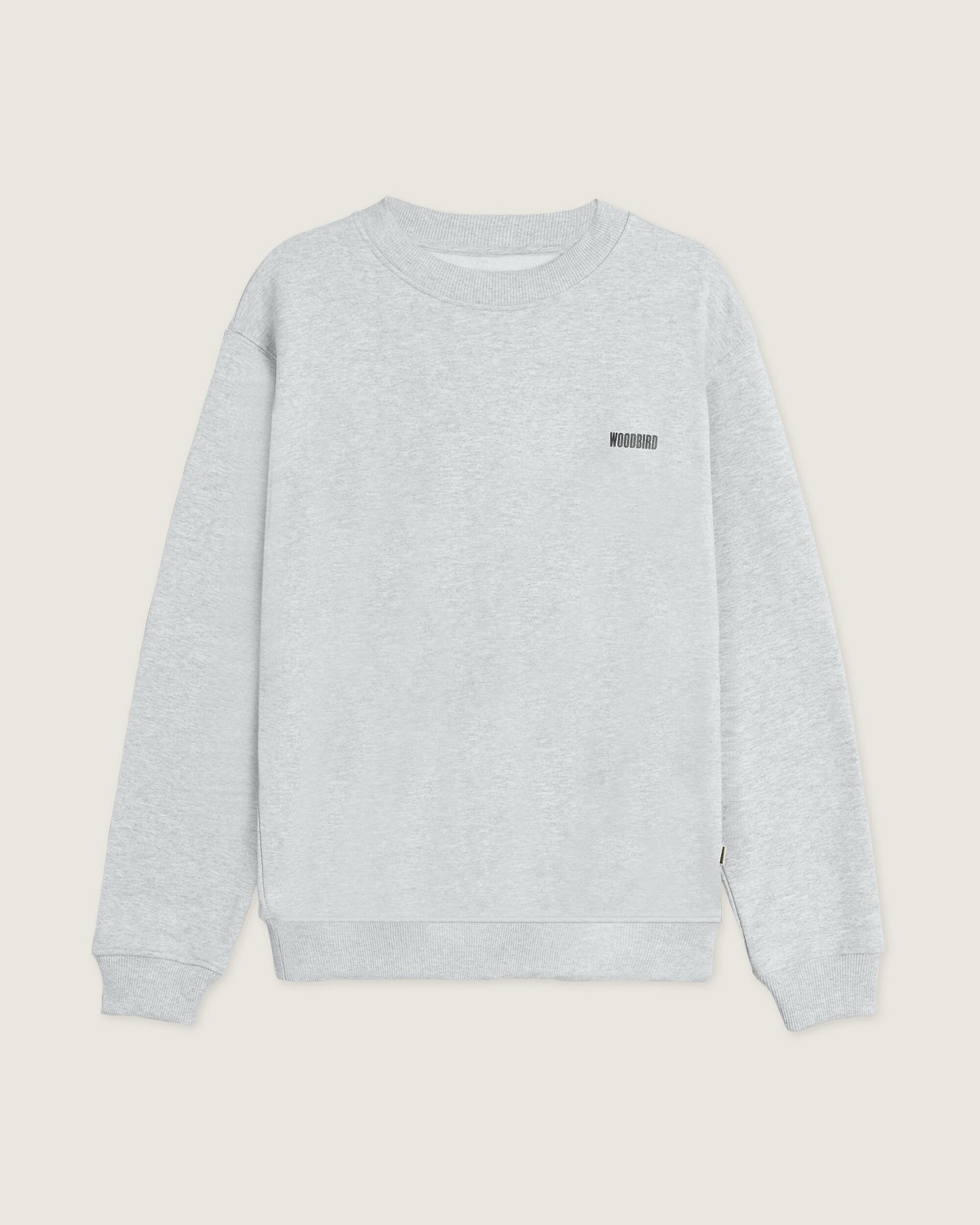 Woodbird WBCane Home Crew Sweats Snow Melange