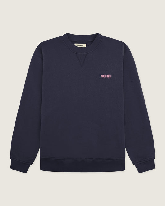 Woodbird WBCane Koi Crew Sweats Navy