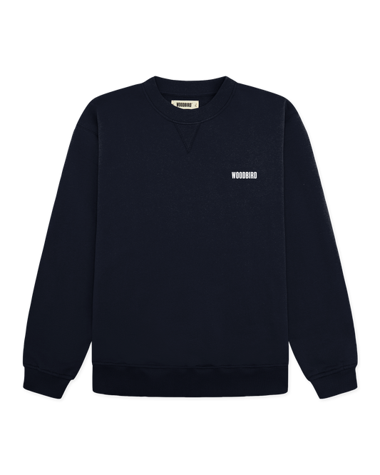 Woodbird WBCane Pho Crew Sweats Navy