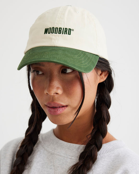 Woodbird Core Twill Cap Accessories Offwhite-Army