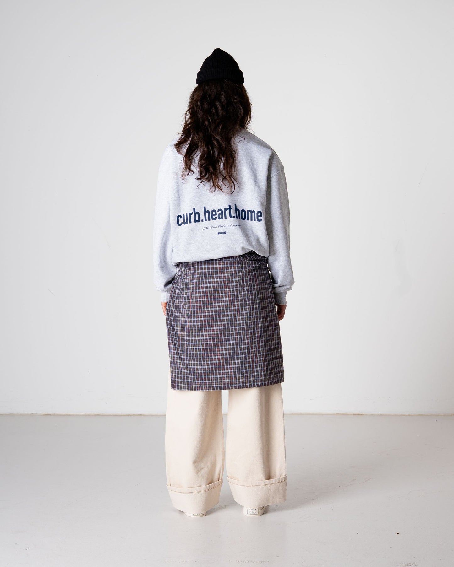 Woodbird Female WBCupe Home Crew Sweats Snow Melange