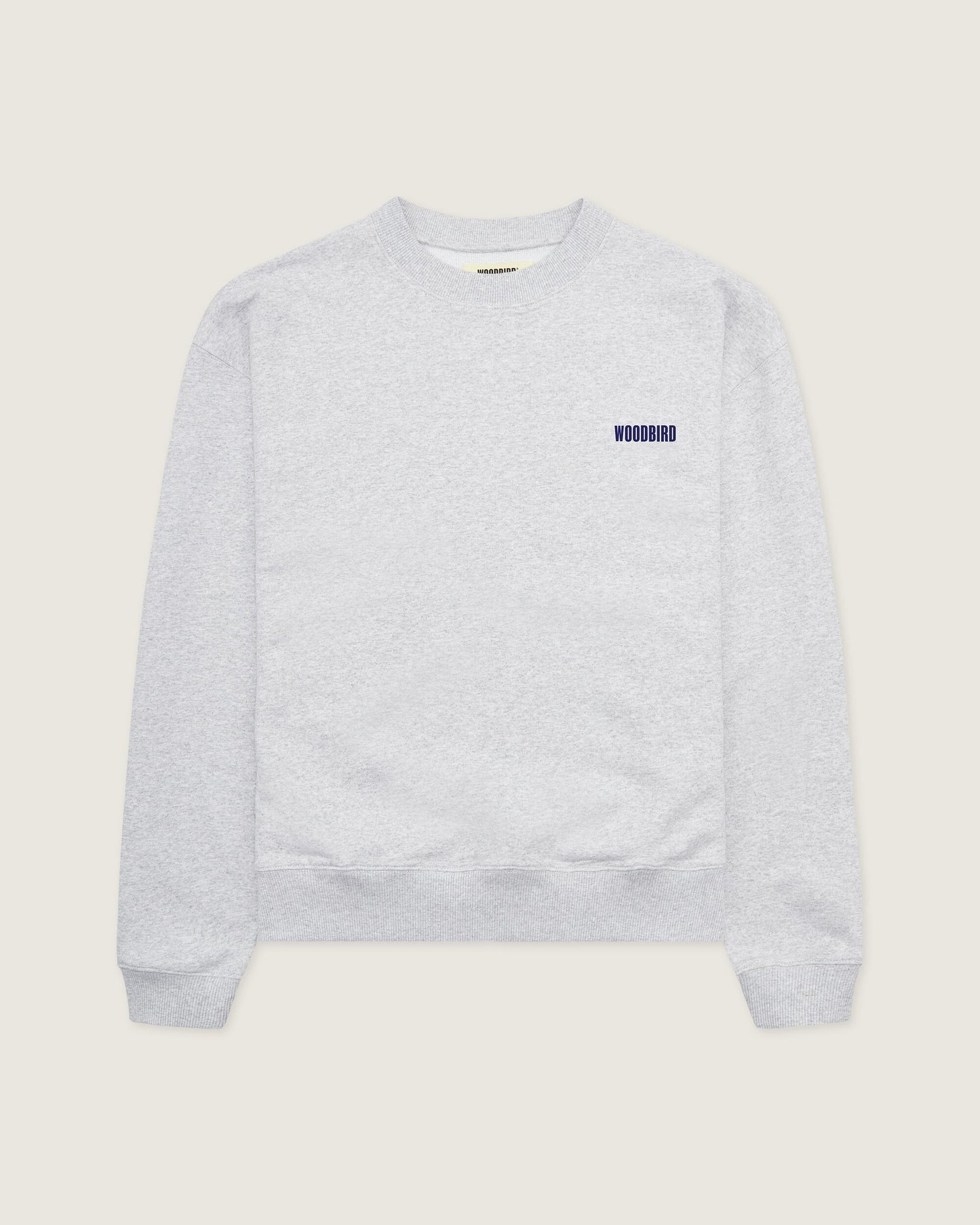 Woodbird Female WBCupe Home Crew Sweats Snow Melange