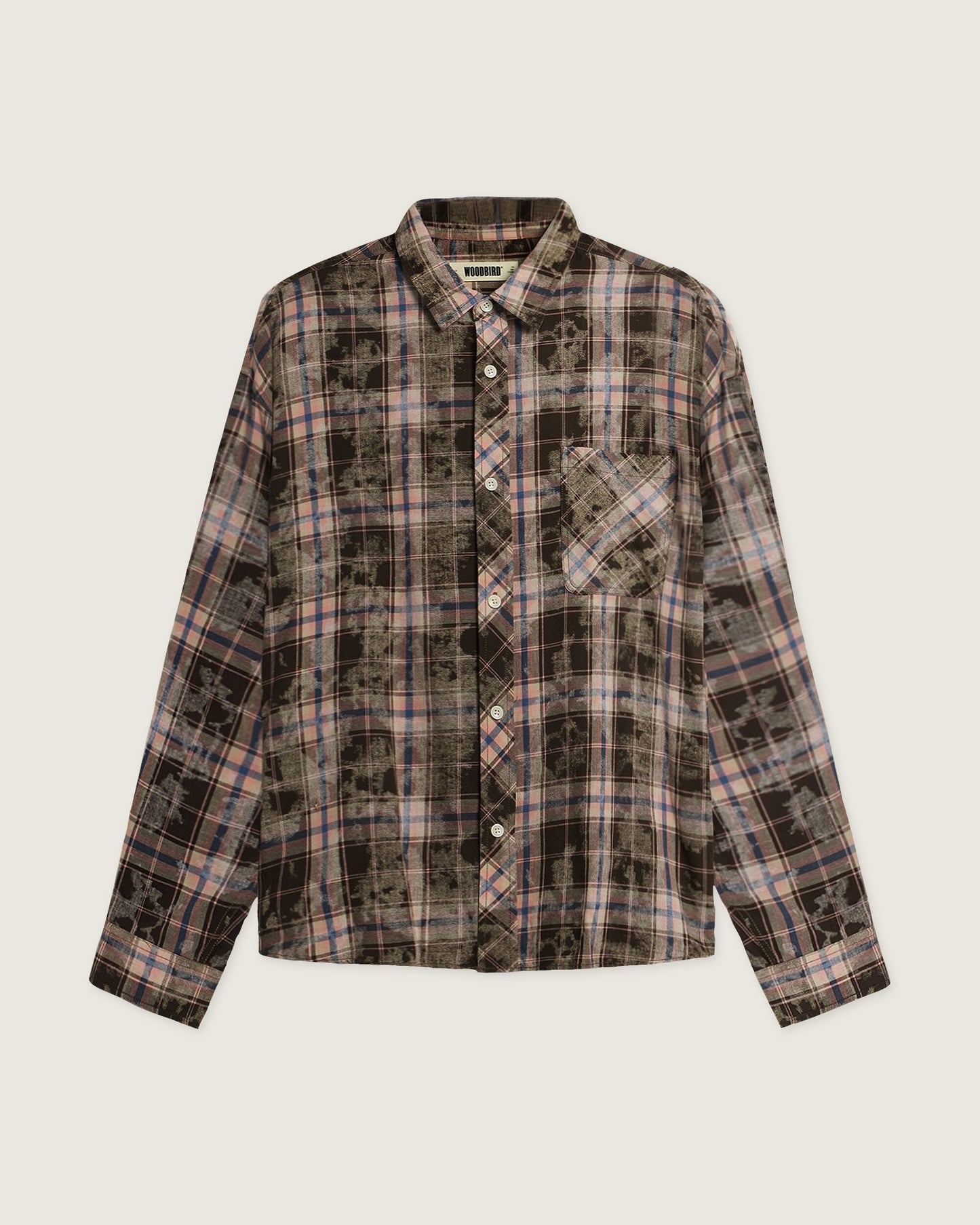 Woodbird WBJong Check Shirt Shirts Brown Check