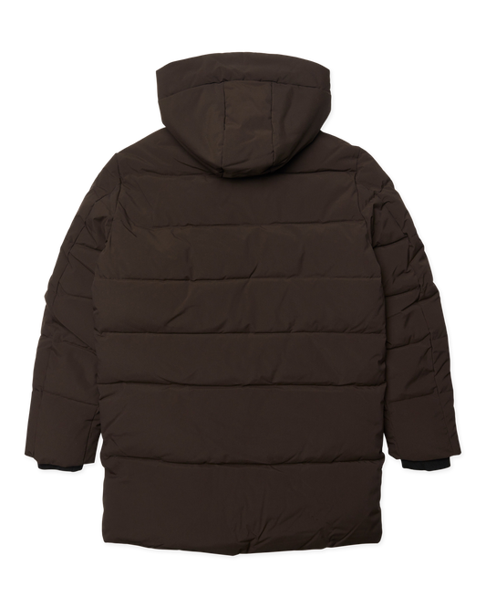Woodbird WBJoseph Tech Long Jacket Outerwear Dark Brown