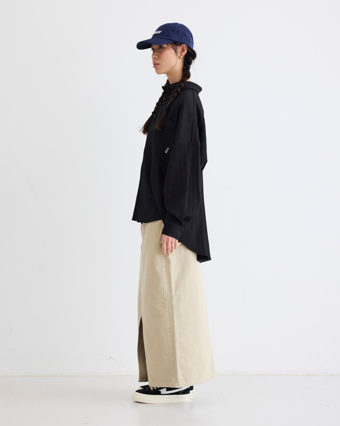 Woodbird Female WBKendal Struck Shirt Shirts Black