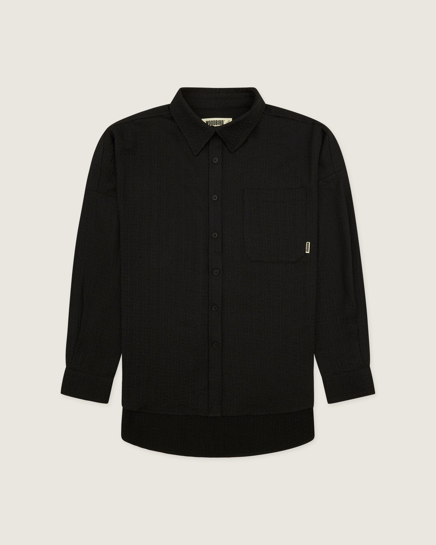 Woodbird Female WBKendal Struck Shirt Shirts Black