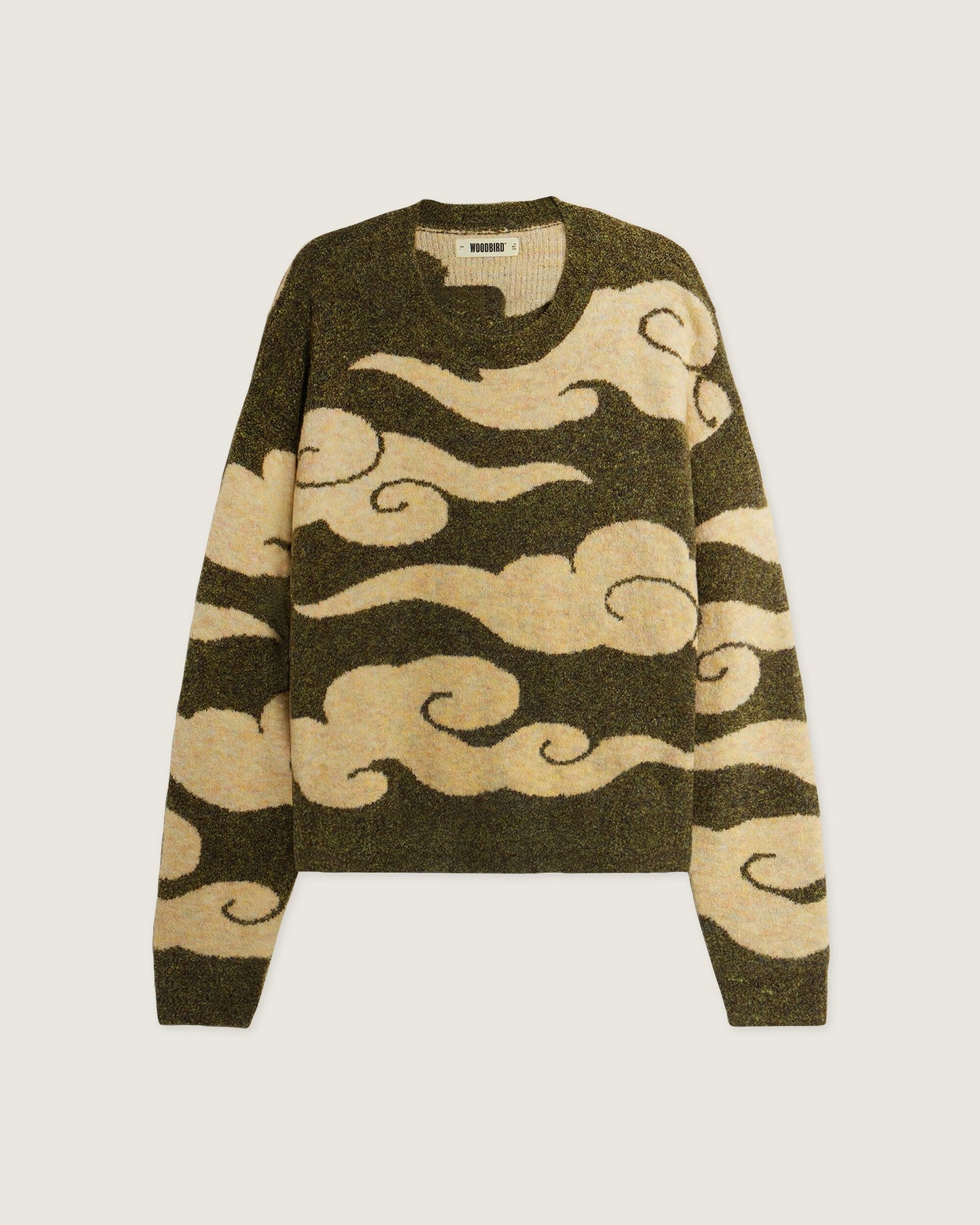 Woodbird WBKurt Cloud Crew Knits Dark Green