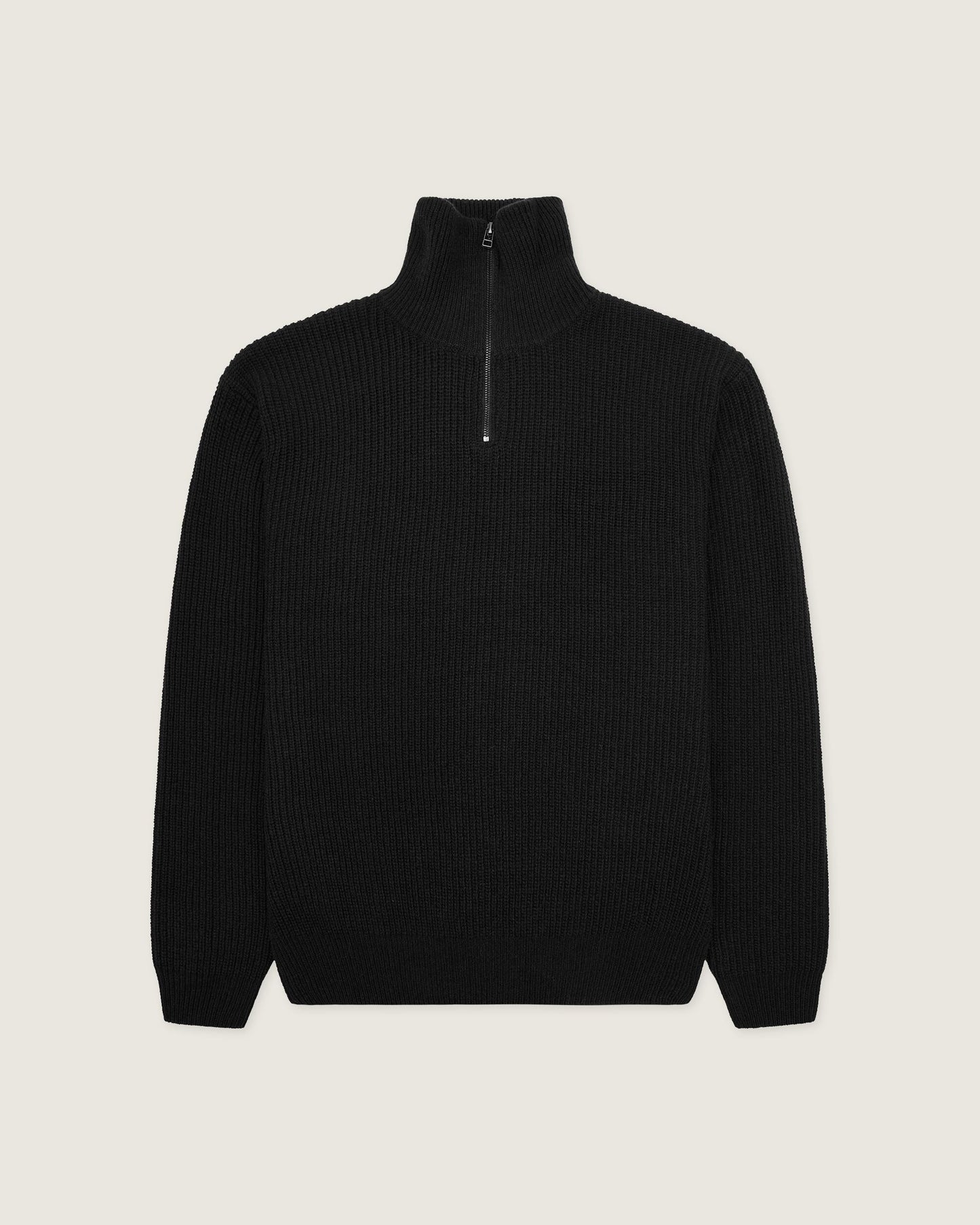Woodbird WBLass Wool Half-Zip Knits Black
