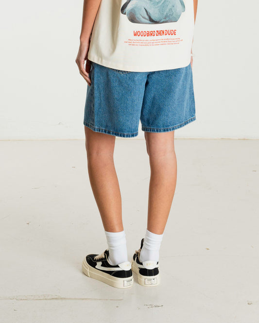 Woodbird Female WBMaggie Light Stone Shorts Shorts Blue