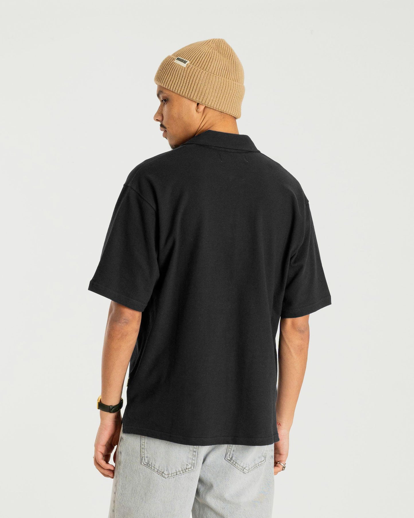 Woodbird WBMoul Terry Polo Shirts Black