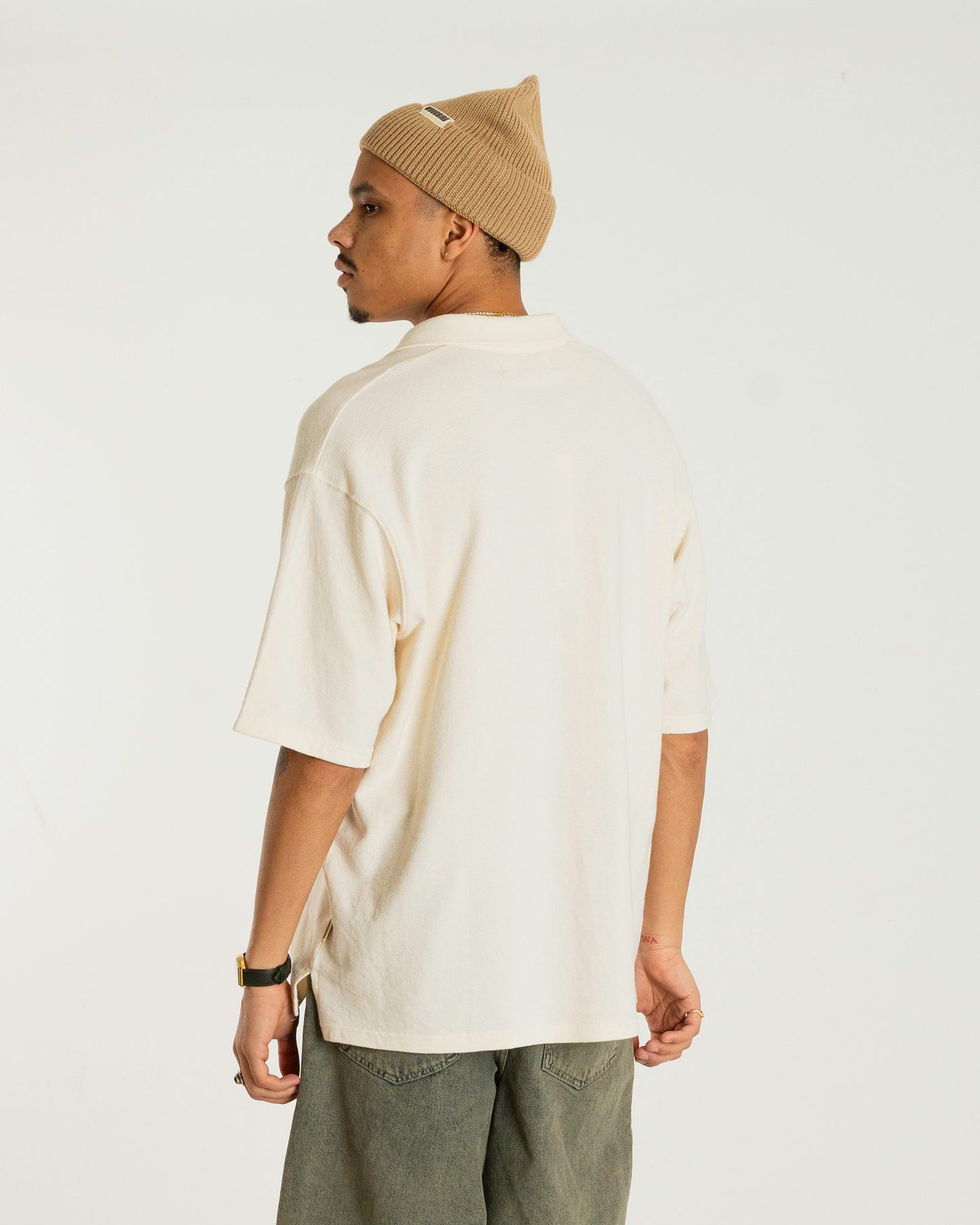 Woodbird WBMoul Terry Polo Shirts Off White