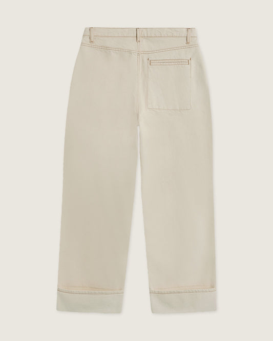Woodbird Female WBNoel Fold Jeans Pants Off White