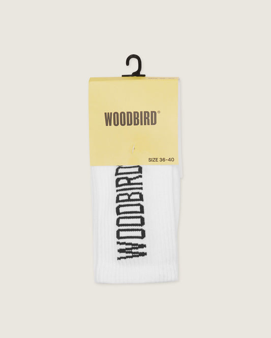 Woodbird WBTennis Logo Socks 2 pack Accessories White-Black