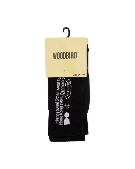 Woodbird WBTennis Tech Socks 2 Pack Accessories Black