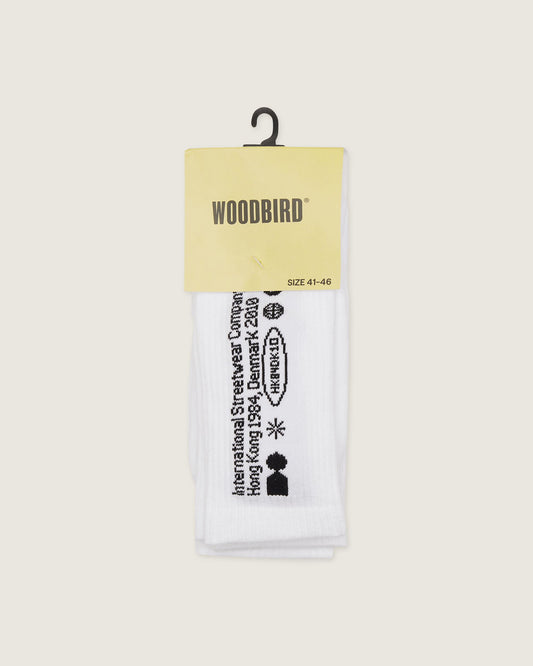 Woodbird WBTennis Tech Socks 2 Pack Accessories White