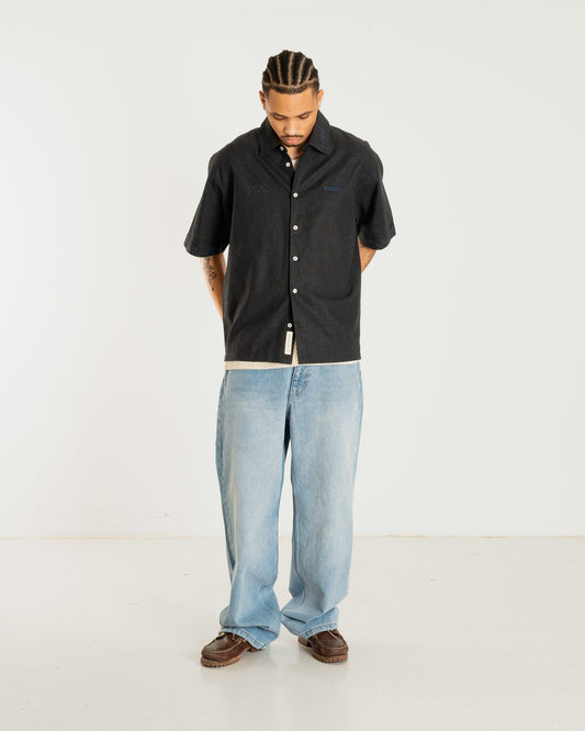 Woodbird WBWang Embroid Shirt Shirts Black
