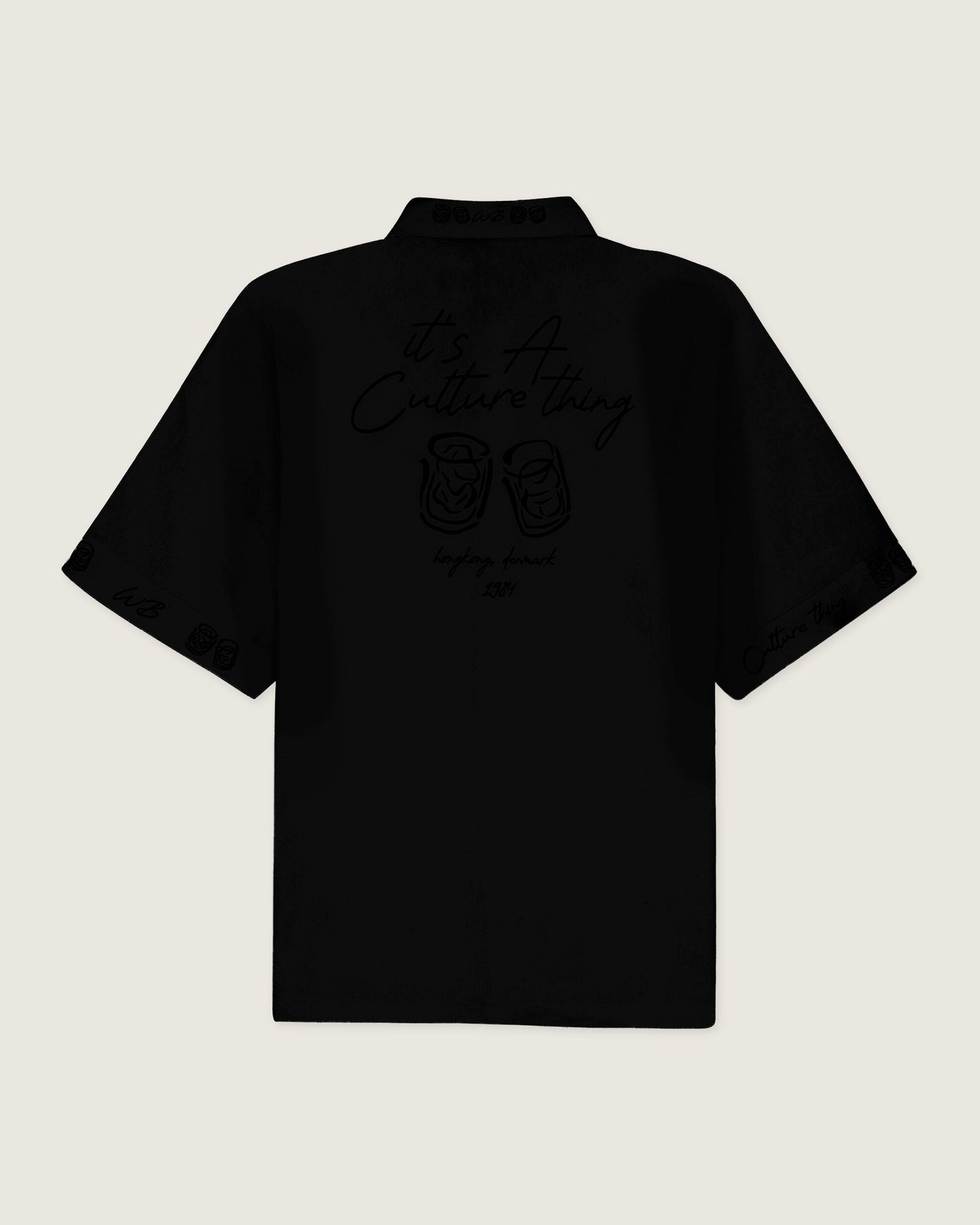 Woodbird WBWang Embroid Shirt Shirts Black