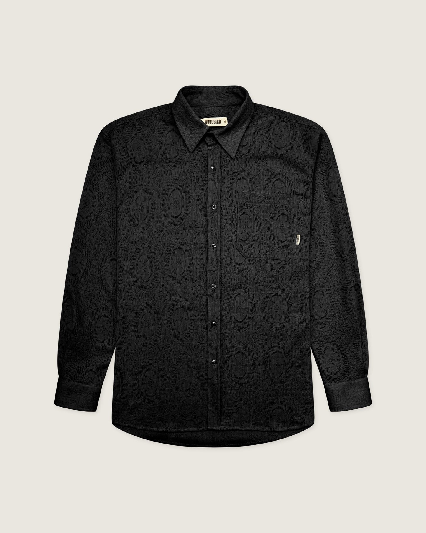 Woodbird WBYuzo knitted shirt Shirts Black