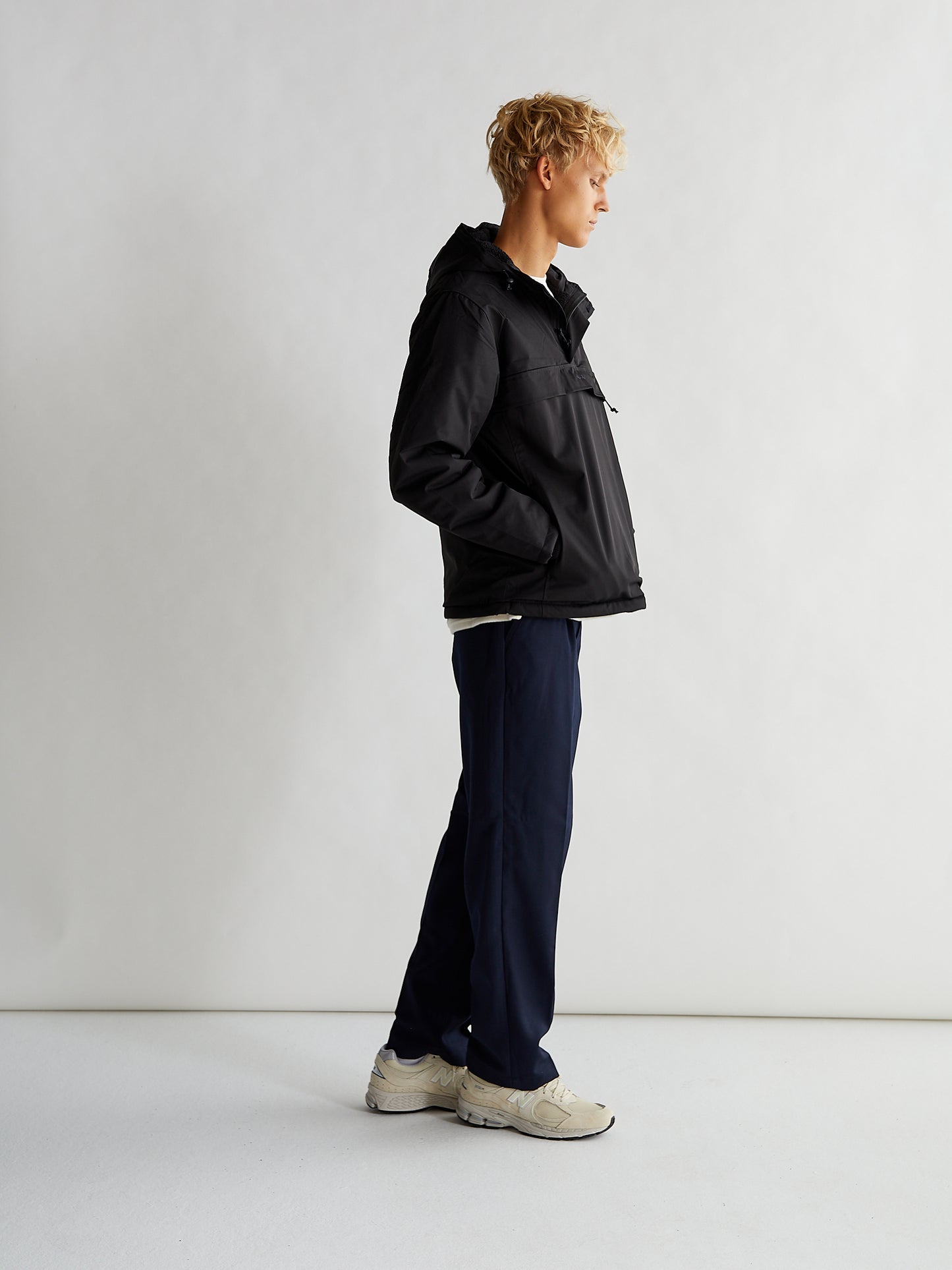 Woodbird Frenzy Anorak Jacket Outerwear Black
