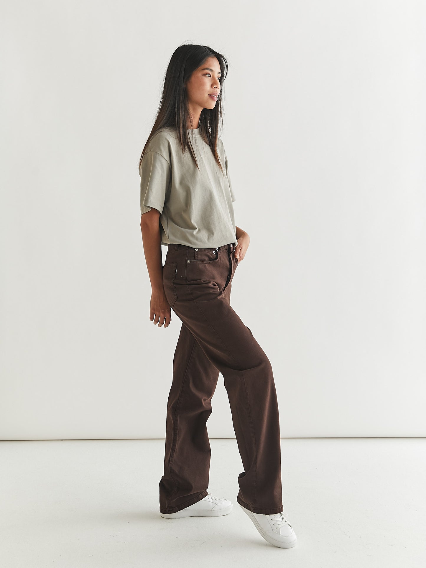 Woodbird Female Maria Color Jeans Jeans Brown