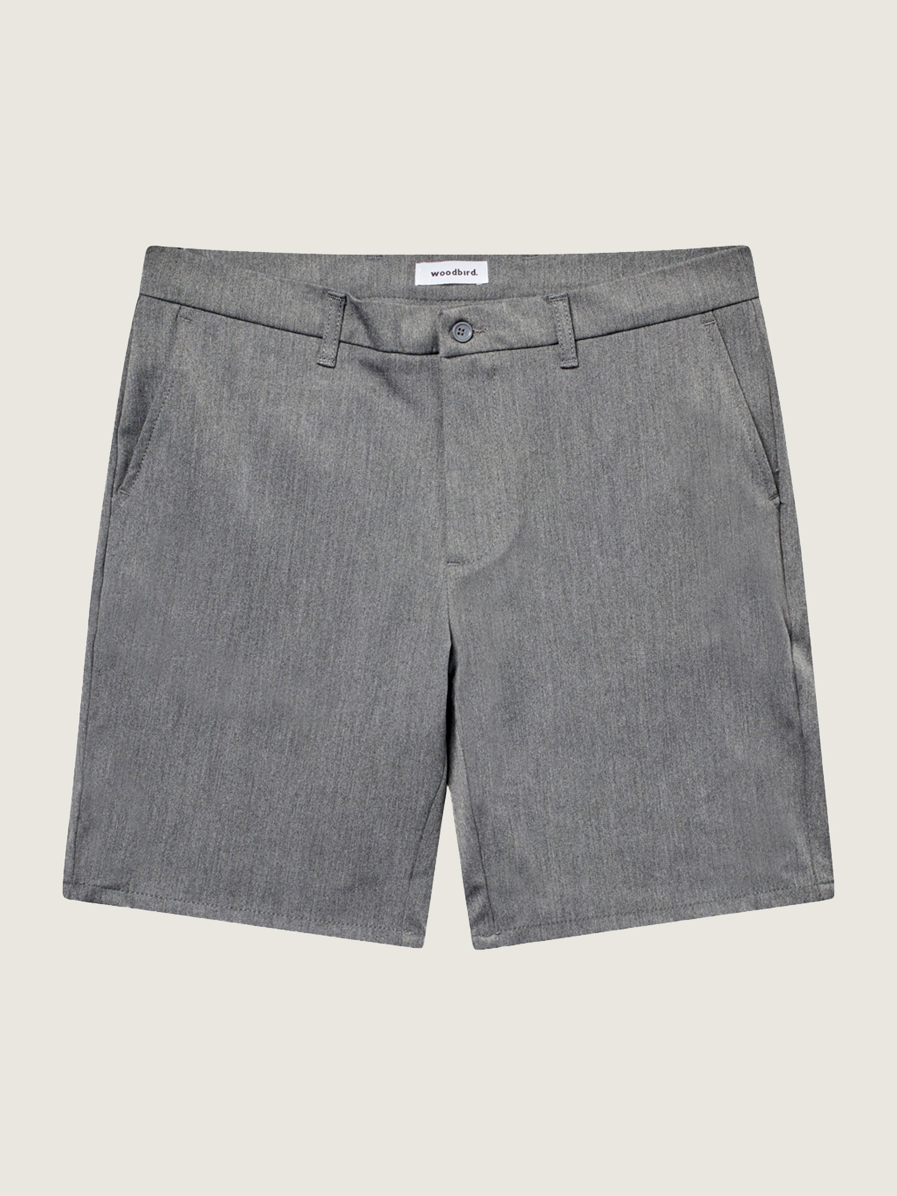 Woodbird Steffen Twill Shorts Shorts Light Grey