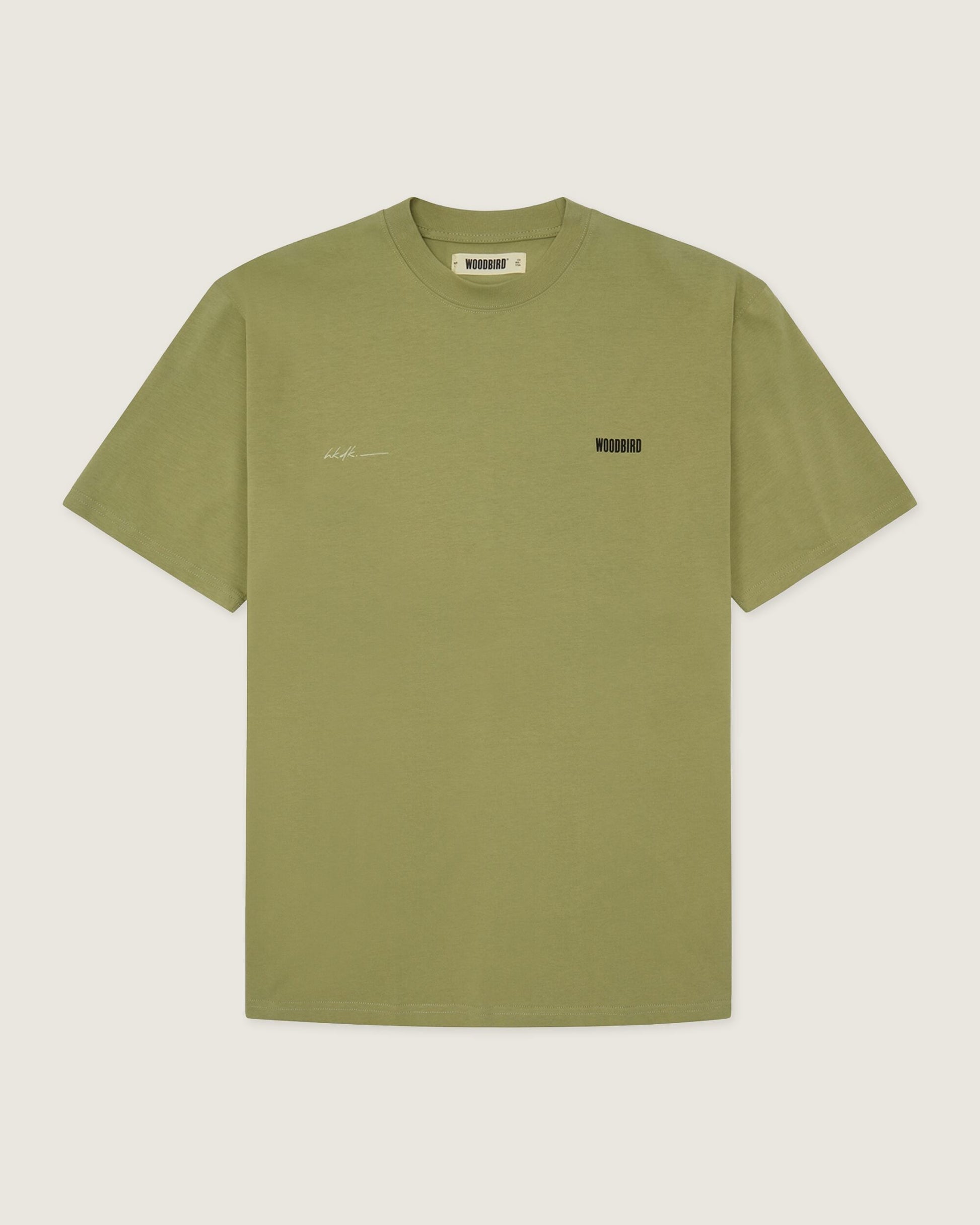 Woodbird WBBaine 8410 Tee T-Shirts Sage Green