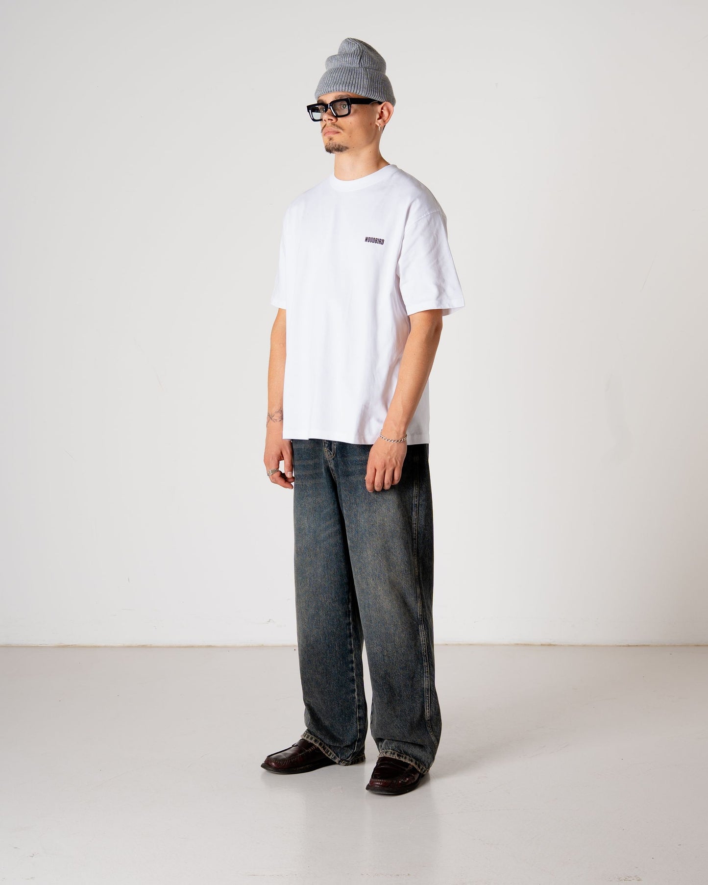 Woodbird WBBaine Balance tee T-Shirts White