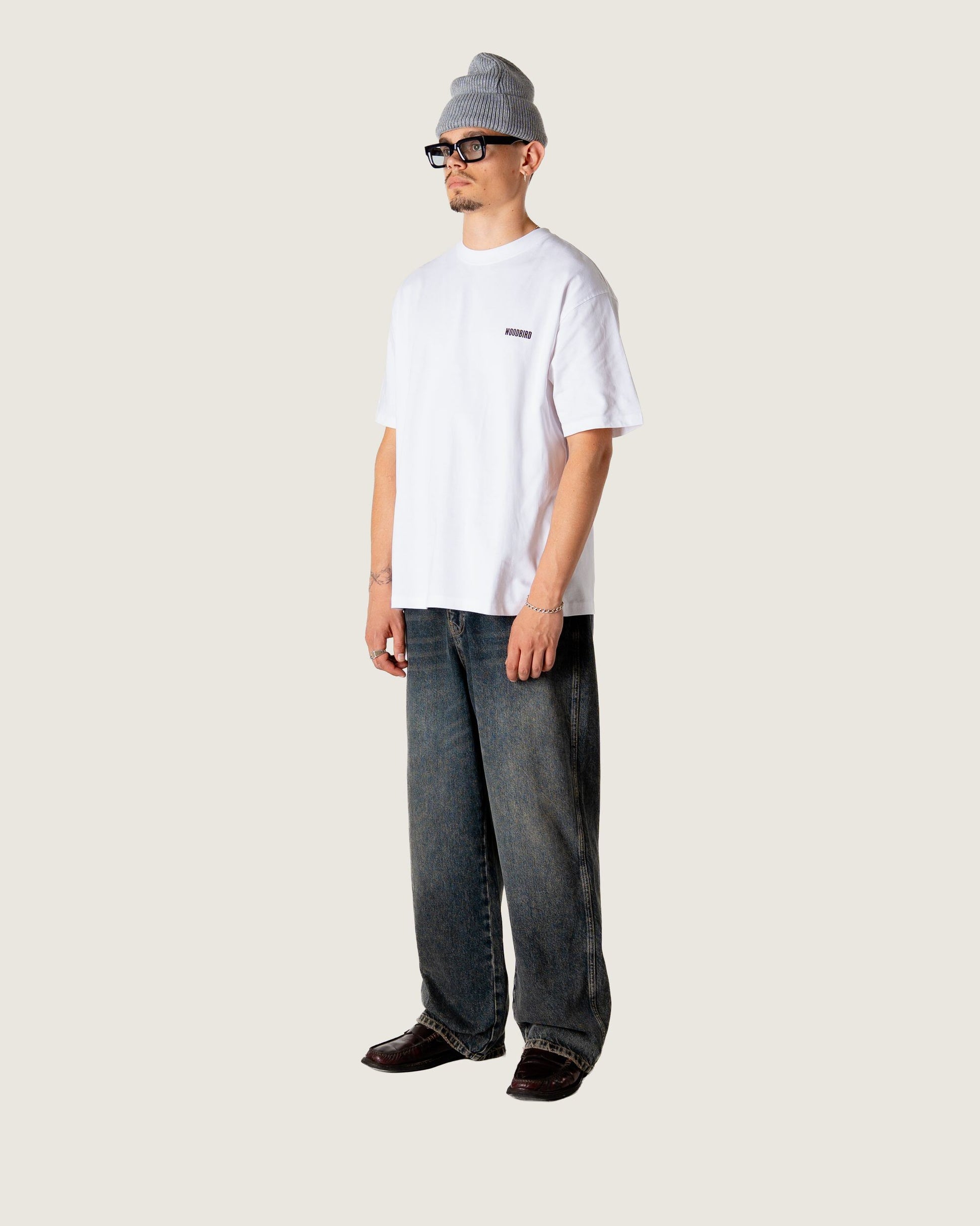 Woodbird WBBaine Balance tee T-Shirts White