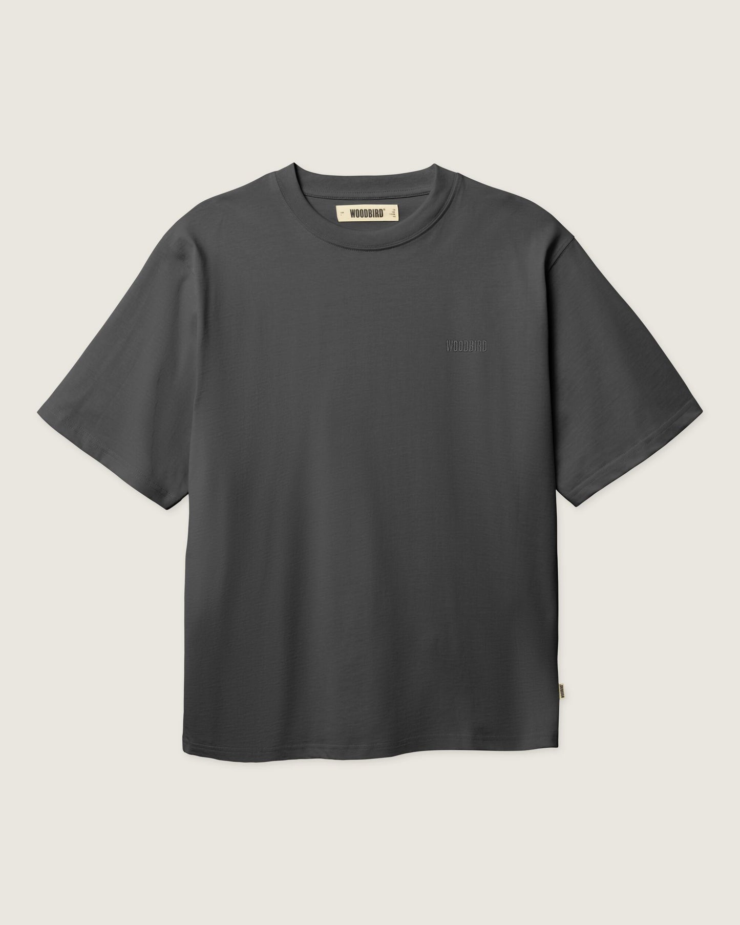 Woodbird WBBaine Base tee T-Shirts Asphalt