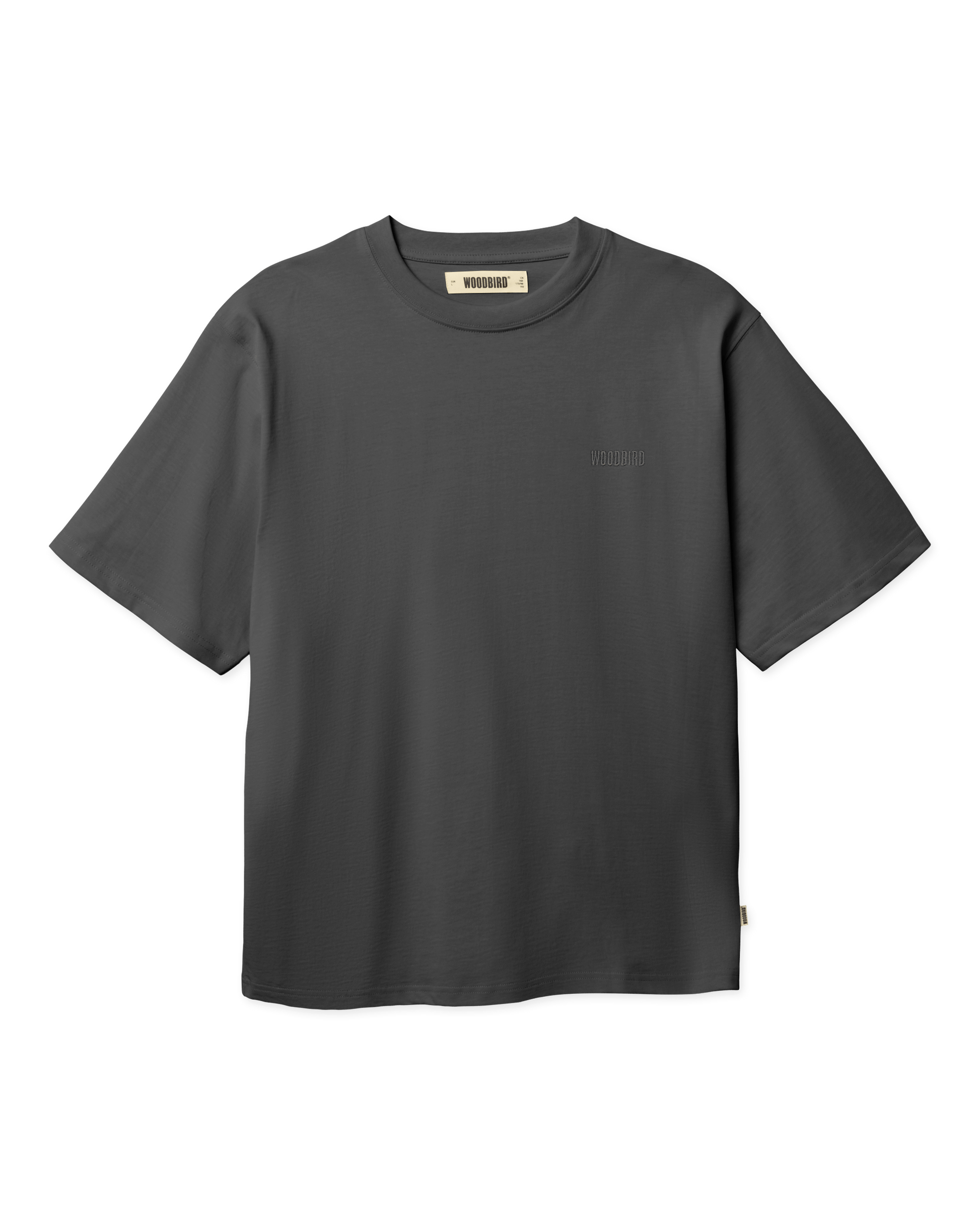 Woodbird WBBaine Base tee T-Shirts Asphalt